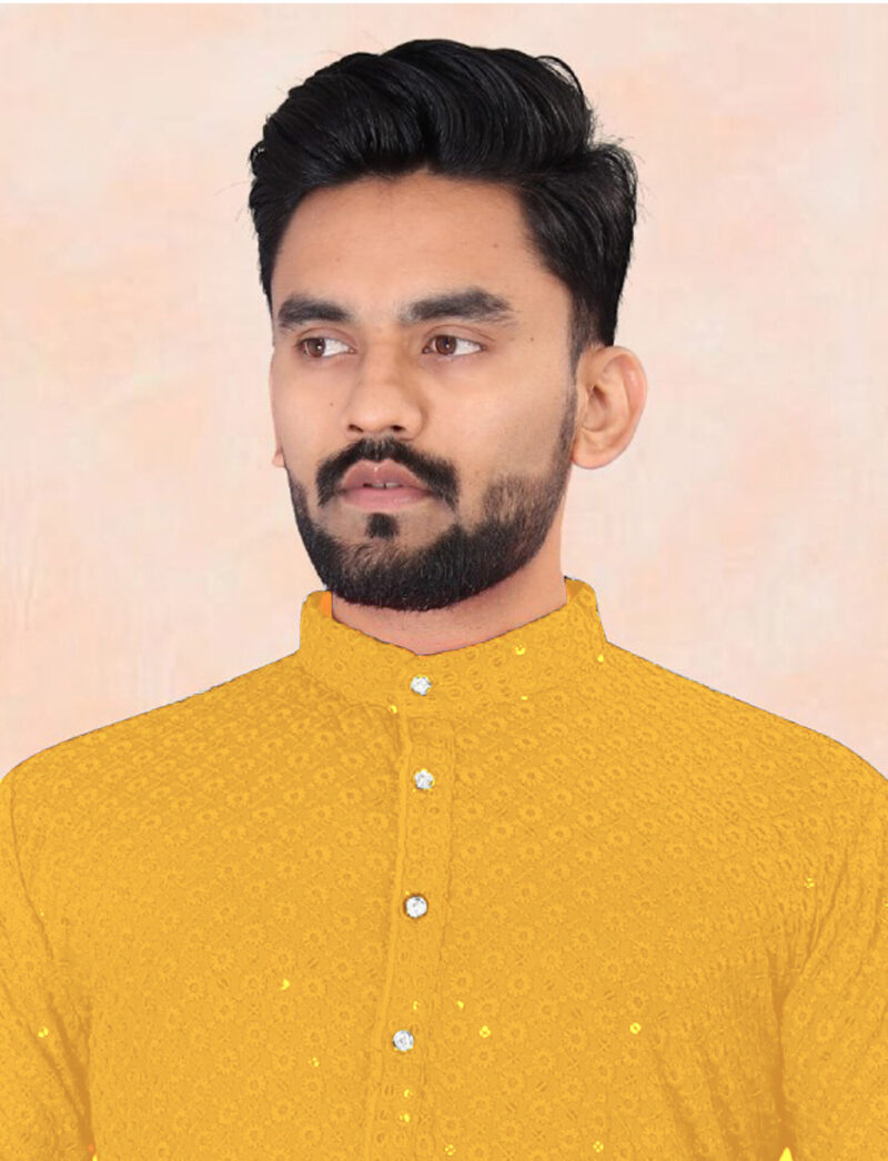 yellow sangeet kurta