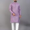 Chikankari Lavender Kurta Pajama