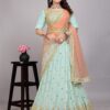 Sky Blue Georgette Lehenga