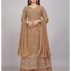 Golden Beige Women Lehenga