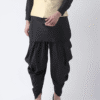 Black Cotton Dhoti Pant