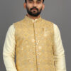 Georgette Mirror-work Nehru Jacket