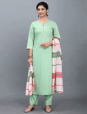 Printed Straight Kurta Set