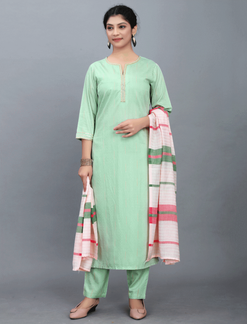 Printed Straight Kurta Set