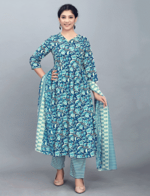 Floral Anarkali Kurta Set