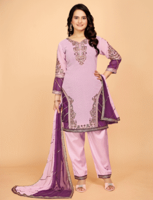 Embroidered Straight Kurta Set