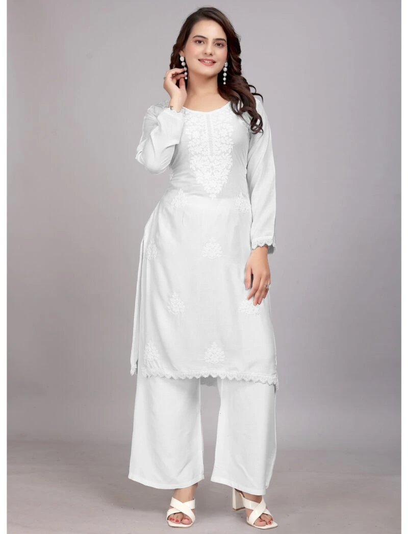 plain white cotton kurta pajama