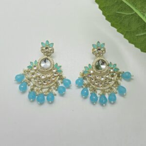 Light Blue Pearl Earrings