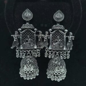 Silver Oxidised Earrings