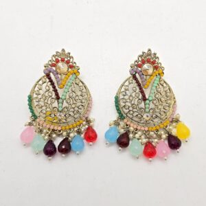 Multicolour Pearl Earrings