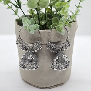 Silver Oxidised Earrings