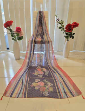 Many-hued Floral Dupatta