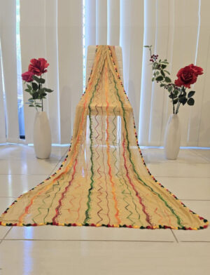 Golden Embroidered Dupatta