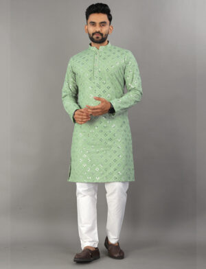 Georgette Mirror Kurta