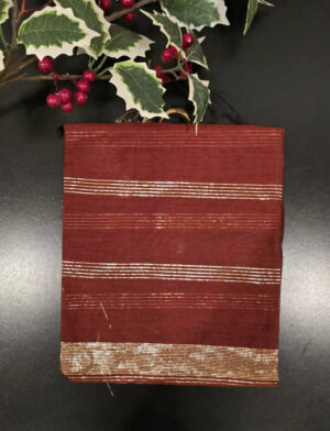 Marron Color Golden Lines Dupatta