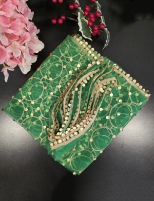 Green Colour Net Dupatta
