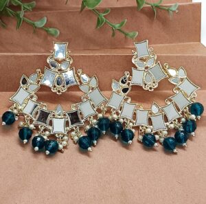 Mirror Work jhumka Earring