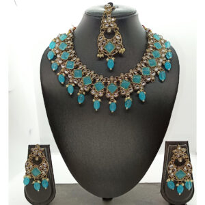 Turquoise Stone Necklace Set