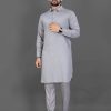 Grey Punjabi Kurta Pajama