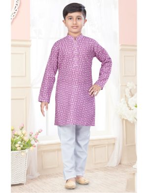 Pink Printed kurta Pajama