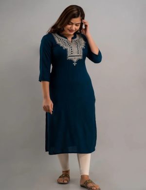 Viscose Rayon Straight Kurta
