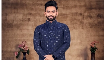 Mirror Blue Kurta Pajama